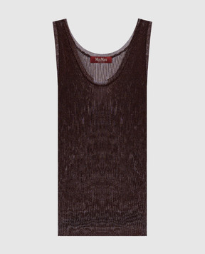 Max Mara Коричневый топ HARDY HARDY