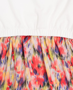 Off-White Детское платье Watercolor с логотипом OGDB06DS25FAB001