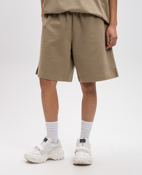 Vetements Бежевые шорты с логотипом UA66SS600Tw