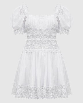 Charo Ruiz Біла сукня Melissa з мереживом 221607