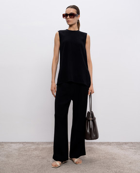 Toteme Черные брюки в тканом узоре. 252WRB1709FB0192