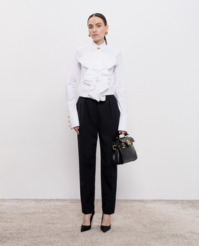 Balmain Черные брюки из шерсти FF1PN190WC09