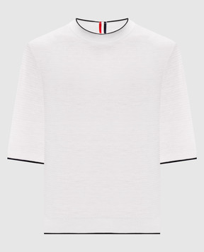 Thom Browne Біла футболка з вовни FKA503AY1045