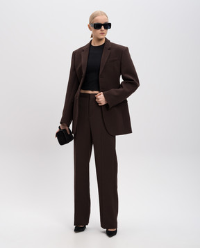 WARDROBE.NYC Коричневі штани з вовни W2214F24WO