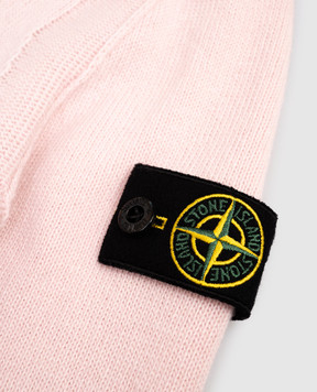 Stone Island Дитячий рожевий светр з вовною та кашеміром K2S165100002S00M1