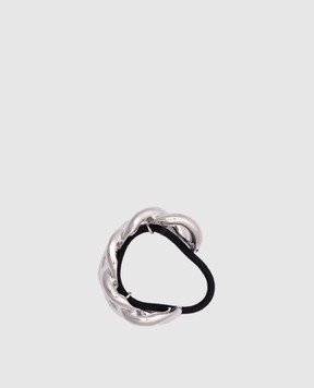 LELET NY Серебряная резинка для волос ELENA CHAIN PONY LELFW2356