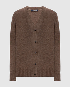 Max Mara Коричневий кардиган CEDRO з вовни та кашеміру CEDRO
