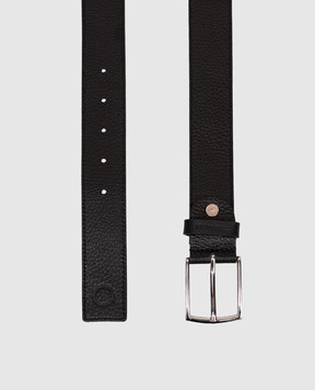 Trussardi Черный кожаный ремень с тиснением логотипа B349B000012NMEL01L61