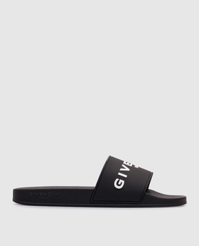 Givenchy Чорні слайдери з логотипом BH301TH1H4