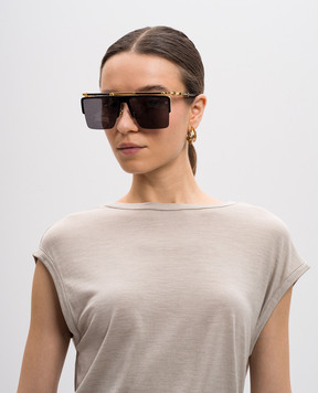 Balmain Черные очки Triomphe BPS168A61