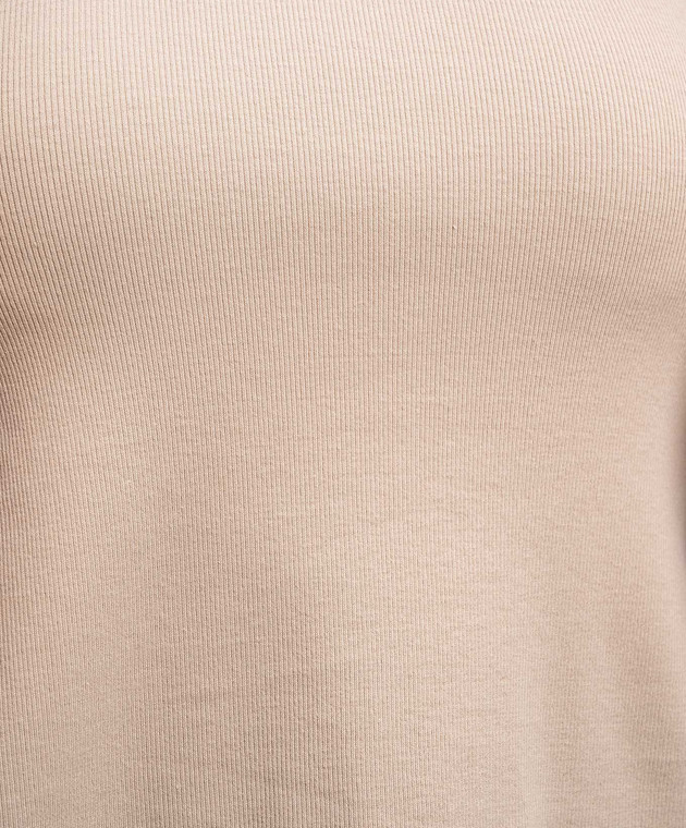 Brunello Cucinelli Бежевый топ с цепочкой мониль M0TC8FX230 изображение 5