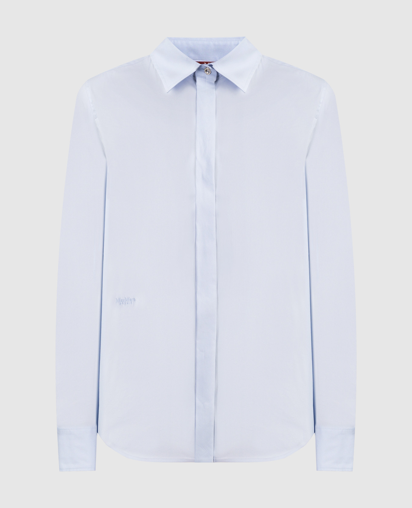 

Голубая рубашка FRINE с вышивкой логотипа, Голубой, Рубашки