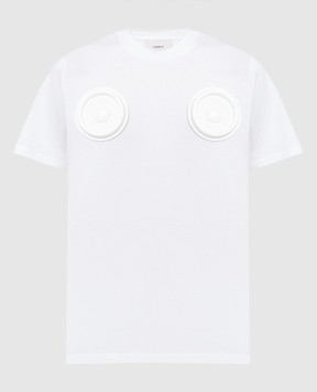 Coperni Белая футболка с аппликацией COPJS03TER504