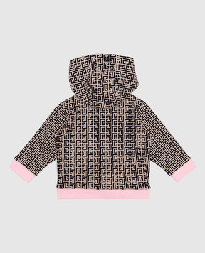 Balmain Дитяча спортивна куртка в принт з нашивкою логотипа BW4630Z2411