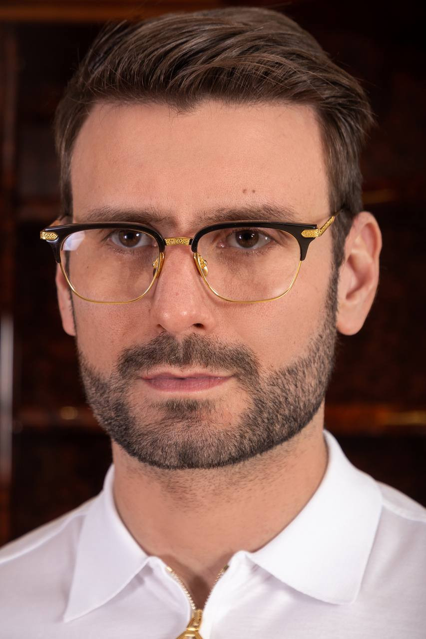 Stefano Ricci оправа для очков с логотипом SG14OHORN изображение 6