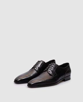 Stefano Ricci Черные кожаные оксфорды UO01C5250VAN