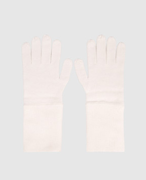 Allude Білі рукавички з кашеміру 25592000