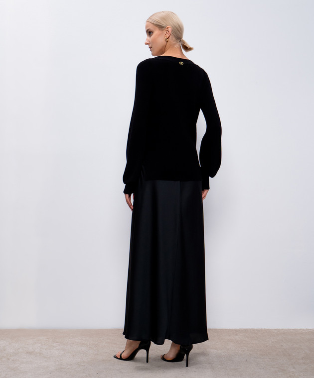 Twinset Комплект из черного платья макси и пуловера 242TP3112 изображение 4