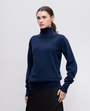 Jil Sander Синий свитер из кашемира J02GP0015J13201