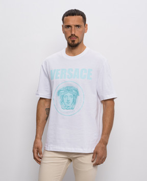 Versace Белая футболка Medusa Rock 10133021A15083
