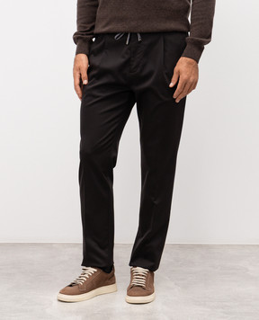 Cashmere&Whiskey Коричневі штани з вовною 02556R0498