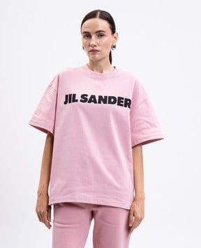 Jil Sander Рожева футболка з принтом логотипа J53GC0009J45148