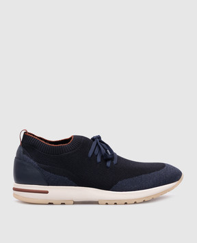 Loro Piana Синие снокеры Flexy Walk из шерсти FAI1540