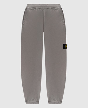 Stone Island Сірі джогери з патчем логотипа K2S156200004S0A20