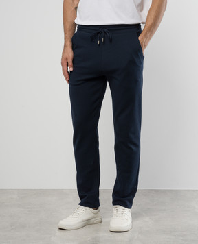 Canali Синие спортивные штаны MJ02137T0855