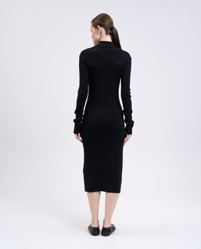Jil Sander Чорна сукня міді з вовни J02HP0034J14797