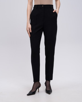 Dolce&Gabbana Чорні штани з вовни FTAM2TFU2L8