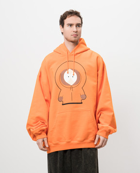 Vetements Оранжевое худи с принтом Kenny UA66HD690O