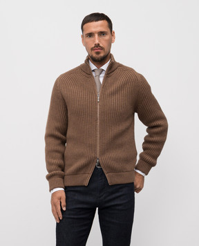 Peserico Коричневий кардиган з вовни R59426F059044C