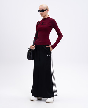 Balenciaga Бордовый лонгслив с логотипом 835494T5231