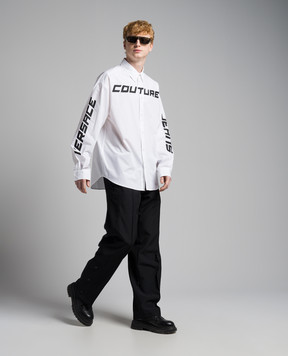 Versace Jeans Couture Черные брюки с узором логотипа 76GAA115N0307