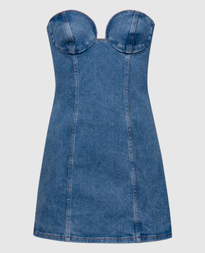 Magda Butrym Блакитна джинсова сукня-бюстьє DENIM07DRESS117424