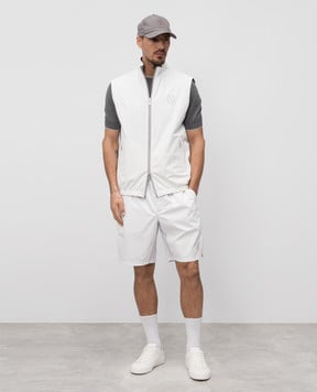 Brunello Cucinelli Білі шорти з емблемою MB4223590T