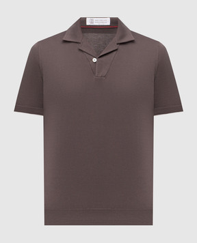 Brunello Cucinelli Коричневе поло M29800185