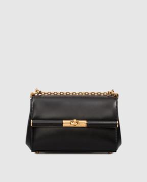Dolce&Gabbana Чорна шкіряна сумка крос-боді Marlene BB7766A3G19