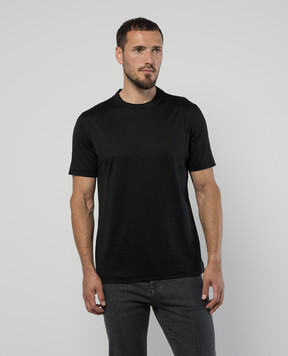 Canali Чорна футболка MJ00002T0356