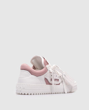 Off-White Рожеві комбіновані кросівки Low 3.0 Off Court з логотипом OWIA28ES25LEA003