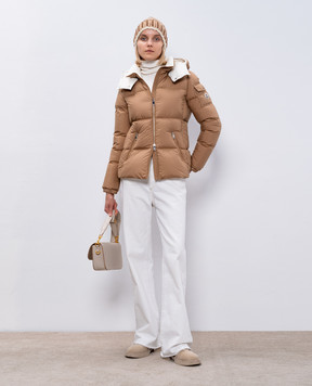 Moncler Бежевый пуховик Fourmines J20931A0016054A81