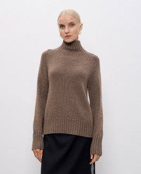 Max Mara Коричневий светр MANTOVA з вовни та кашеміру MANTOVA
