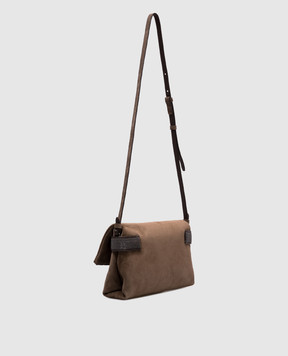 Brunello Cucinelli Коричнева замшева сумка Essence MBDLD2747P