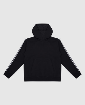 Off-White Детские черные худи с логотипом OBBB00BF24FLE001