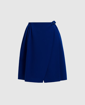 Ermanno Scervino Синя спідниця на запах з вовни D272O735CMW