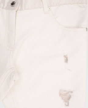 Ermanno Scervino Дитячі бежеві штани з люрексом JL11V11014
