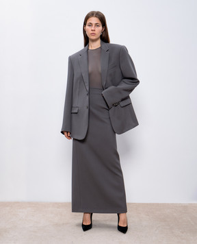 WARDROBE.NYC Сірий жакет з вовни W4042PCW