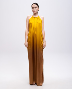 Max Mara Сукня максі DERUTA із шовку з розрізом DERUTA