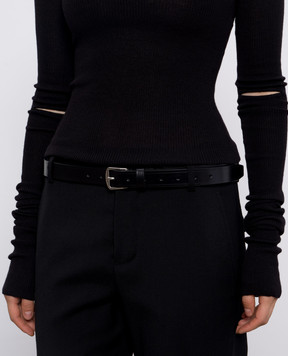 Ann Demeulemeester Чорний шкіряний ремінь Willow B0012468LT128